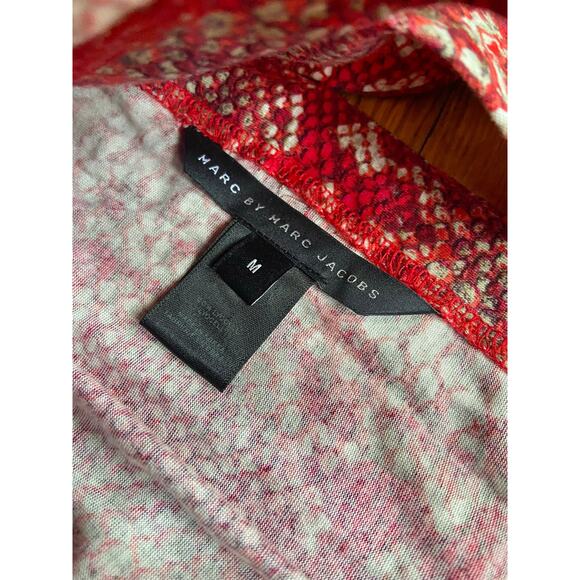 MARC by MARC JACOBS Red Snakeskin Dress sz M - Picture 8 of 15